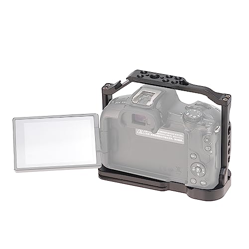 EOS R50 Cage, Hersmay Aluminium Camera Cage for Canon EOS R50 Mirrorless Cameras - Image 3