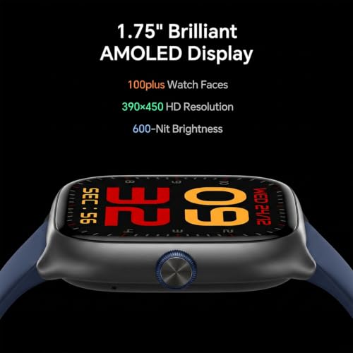 Image of Smart Watches for Women Men[3 Bands], 1.75 inch AMOLED Small Women's Smartwatch