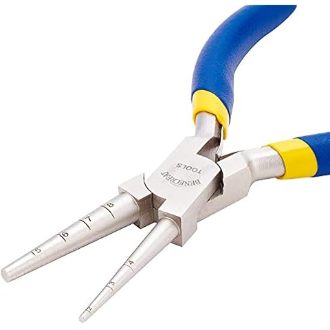 BENECREAT Drahtschlaufenzange Mit Rutschfestem Griff, Präzisions-Rundzange (2~8-Mm-Schlaufen) Zum Herstellen von Perlenschmuck Und Drahtformen Cover