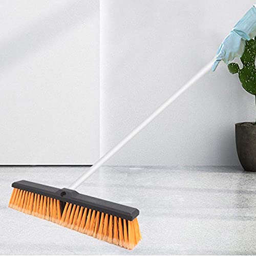 Floatant 18" Push Broom Heavy Duty Large Outdoor Sweeping Broom Wide Industrial Scrub Brush With Stiff Bristles Long Handle Commercial For Concrete Floor Shop, Garage, Warehouse, Street, Driveway #TOP1