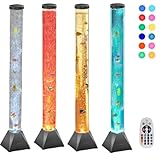 Sensory Bubble Tube Lamp with Floating Bubbles - Calming LED Water Light for Autism, ADHD, Anxiety Relief - Relaxing Night Light for Kids & Adults - Bedroom, Nursery, Living Room Mood Lighting Décor