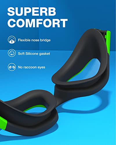 Image of ZIONOR Swim Goggles, Upgraded G1 Polarized Swimming Goggles Anti-Fog for Adult Men Women