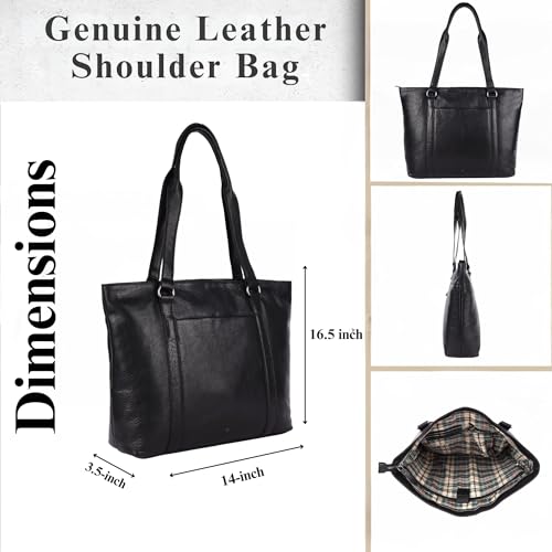 Image of Genuine Leather Tote Bag for Women - Premium Quality, Stylish, and Spacious Handbag for Everyday Use