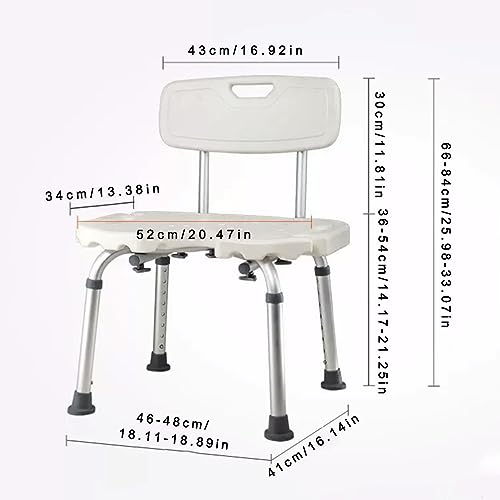 Chaise de bain à traction avec banc de douche rembourré stable - 3