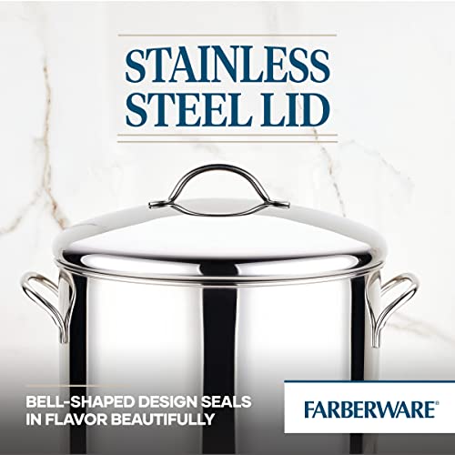 Farberware Classic Stainless Steel Stock Pot/Stockpot With Lid - 16 Quart, Silver #TOP2