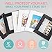 Somime Acid-Free Picture Sleeves, 100Pack Crystal Clear Storage Bags for 5x7 Art Prints, Pictures, Photos, Frame Mats (Bag Size: 5 1/2