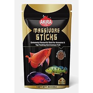 Akira MASSIVORE Sticks 500gm. Pouch,Protein 40% (for AROWANA Fish)