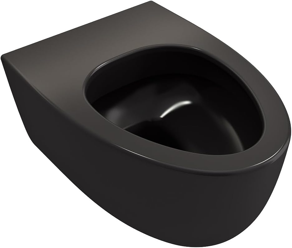 BOCCHI Milano Wall-hung Elongated Toilet Bowl in Matte Black
