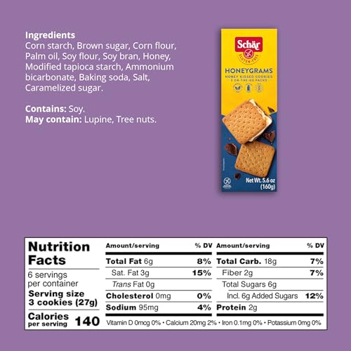 Schar Honeygram Crackers 6-Pack