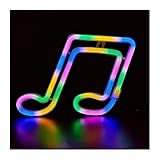 Les néons émettent une lueur douce et chaude qui attire particulièrement le regard, surtout dans l’obscurité. Ils sont parfaits pour la décoration murale de la chambre, créant facilement un espace de repos confortable et tranquille.