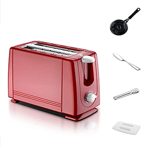 Dpliu Toaster 2 Scheibe, kleine Toaster-Frühstücksmaschine mit Omelettpfanne, Brotclip und Buttermesser, 7…