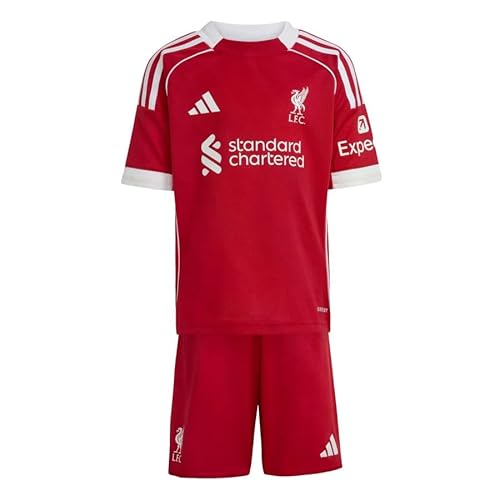 adidas Liverpool FC 25/26 Home Mini Kit Kids (US, Age, 2 Years, Strawberry Red)