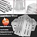 GasSaf 17.5 Grill Flavorizer Bars Heat Deflector for Weber Genesis Parts 310, Flavor Bar for Weber Genesis 300 310 320 330 EP310 EP320 EP330 (Front Knob 2011-Newer) Grill Parts Heat Plates 7620 7622