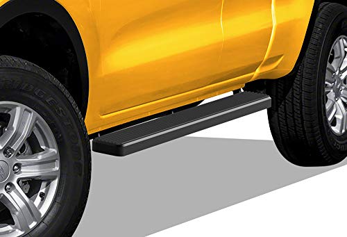 Estribos de acero inoxidable negro 5 pulg para Ford Ranger miniatura 4