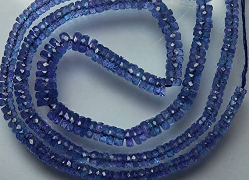 Fil de tanzanite bleue naturelle à offrir à un artisan pour créer un bijou personnalisé