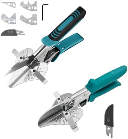 Mifuse Quarter Round Cutting Tool – Adjustable Miter Shears For 45°-135° Angle Cuts On Wood, PVC, Trim