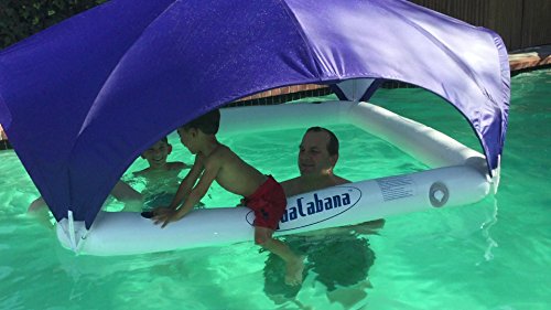 AquaCabana, World's Only All Day/All Way Shade Floating Aqua Cabana for Pools, Beaches, Lakes and Rivers Color Pink