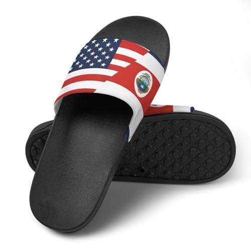 U.S. Costa R,ica Flag House Sandals Non-Slip Bathroom Slippers Beach Summer Shoes for Men Women4