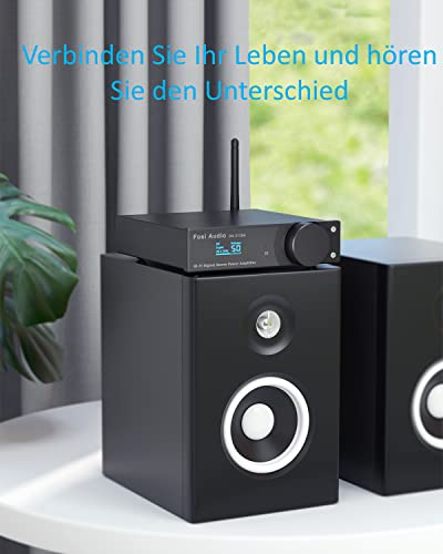 Fosi Audio DA2120A HiFi DAC Verstärker, 2.1CH CS8422 aptX-HD Stereo HiFi-Verstärker Bluetooth 5.0,...