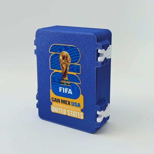 Caixa Maleta Porta Figurinhas Album Copa Do Mundo 2026 (AZUL ESTA...