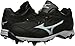 Mizuno Women's 9-Spike Advanced Sweep 3 Softball Shoe, Black/White, 8.5 D US