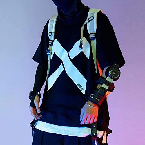 XYXIONGMAO Shirt Techwear Shirts Streetwear Men Tactical Japanese Hip Hop Anime Mens Graphic Gothic Tees3