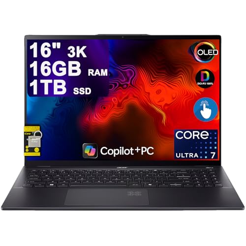 acer Swift 16 AI Laptop 16' 3k OLED 120Hz Touch (100%...
