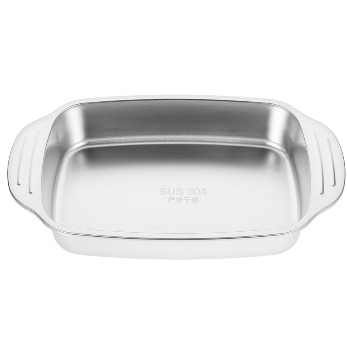 Plat à rôtir inox grand format SOLUSTRE pour poissons et fruits de mer