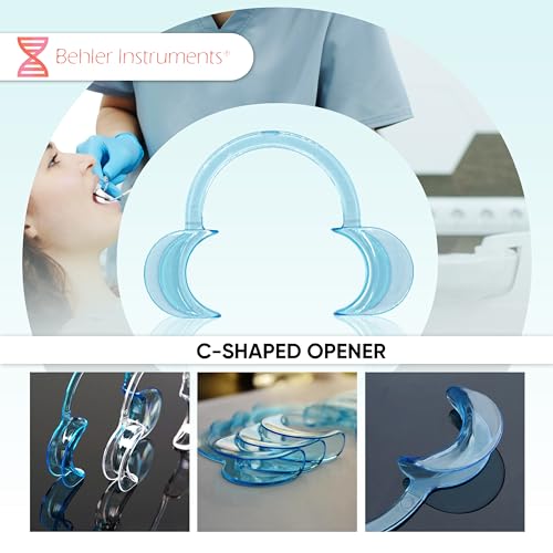 3 Stück Mundöffner für Erwachsene - C-Form Mundöffner - Wangenhalter - Intraorale Lippen Mundöffner - Mundöffner 3 Stücke Dental C-form Typ Klar - Mundseparator - C-Form Mundöffner Mund Lippenöffner