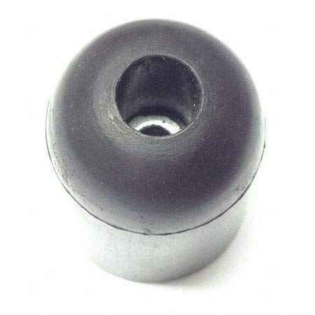 Bumper, Rubber, Black, 1-1/2"H x 1-1/2"W, PK.5