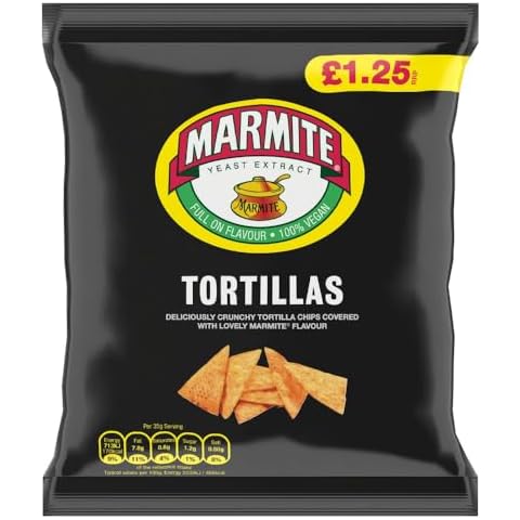 Marmite Tortilla Chips 70g - 18 Bags Cover