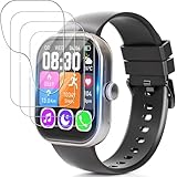 【4枚入り】（2024新登場）For スマートウォッチ 2.0/2.1インチフィルム 【HNWEIWEI】 液晶保護フィルム 超薄0.3mm 2.0 対応 スクリーン保護フィルム 反射低減 指紋低減 日本製 全面保護 耐指紋 撥油性 高透過率 2.0/2.1インチ スマートウォッチ対応 フィルム