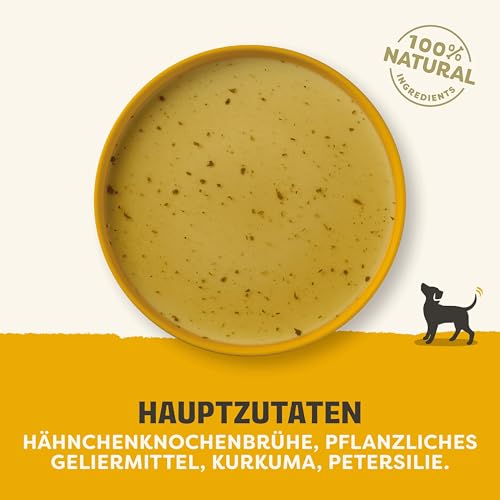 Applaws Taste Toppers 100% natürliche Hundefutter Topper, Hühnerbrühe für trockene Hundefutter 6 x 200g Beutel