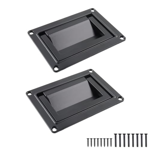 Image of Bitray Recessed Pull Handle 5.07 inch /129mm Zinc Alloy for Deck Hatch - Black