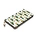 DaihAnle Green Tractor & Straw ﻿Hand-Held Wallet Fashionable Long Microfiber Leather Large Capacity