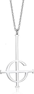 2023 Ghost BC Nameless Stainless Steel Necklace Ghoul Band Pope Emeritus Symbol Mask grucifix Poster Necklaces Jewelry