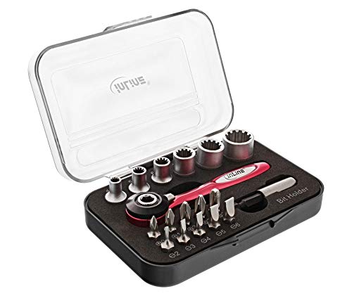 Preisvergleich Produktbild InLine 43098 Mini Doppel-Ratschen-Set 18-in-1 Schwarz