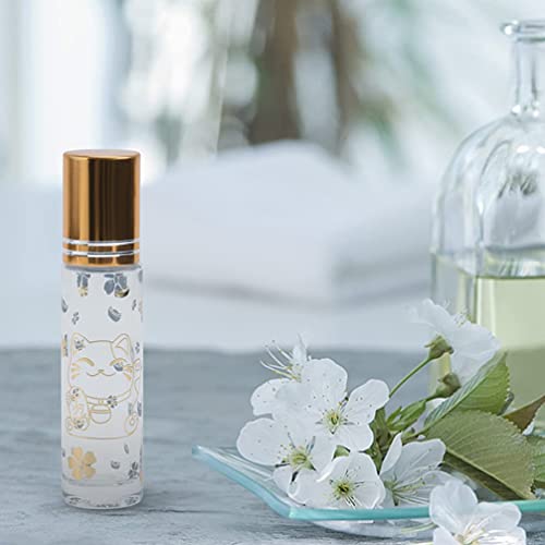 2 frascos de rolo de óleo essencial, frascos de perfume vazios para aromaterapia, tubos de brilho la