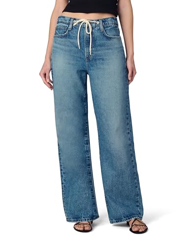 Joe's Women's The Ryan Relaxed Low Rise Straight Leg Draw Cord Denim Pant
