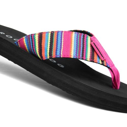 Rocket Dog Adios Aloe Womens Multi Flip Flop - Size 5 Uk - Multicolour - 6
