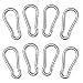 Produktbild VFANDV Karabinerhaken, 8 Stück Karabiner 6x60mm Karabinerhaken 304 Edelstahl Karabiner mit Belastbarkeit von 140 KG Carabiner für Schlüsselanhänger Rucksack Hundeleine Hängematte Camping Reisen