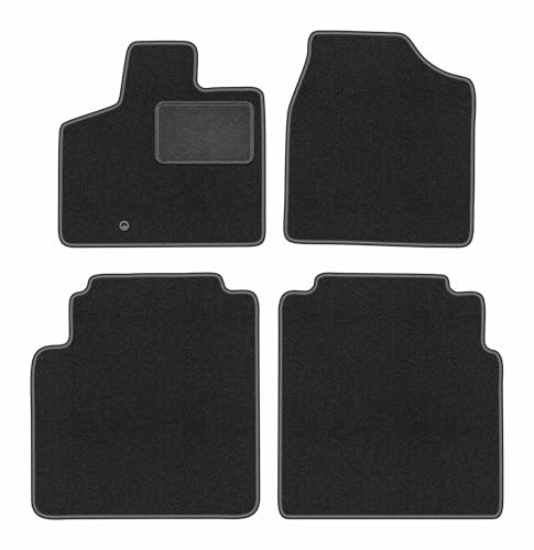 Tapis de sol graphite Lancia Voyager anti-glisse pour monospace 2008