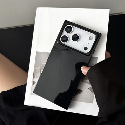 Coque Glaçon iPhone 14 Tendance - Look Rectangulaire Souple pour Style Urbain Noir