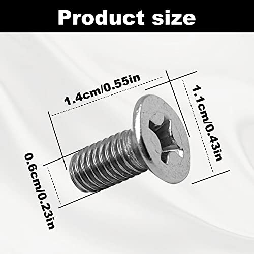 8Pcs Brake Disc Rotor Screws Compatible with Honda Acura Hyundai Kia Models Ront Rear Stainless Steel Retaining Screws Replace OE 93600-06014-0H