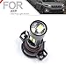 PSX24W LED Fog Light Bulbs Plug&Play 2504 PSX24 12276 CANbus 6500K Xenon White Fog Lamps Bulbs for Jee'p Patriot Compass Cherokee KL Grand Cherokee Wrangler JK JL Gladiator JT