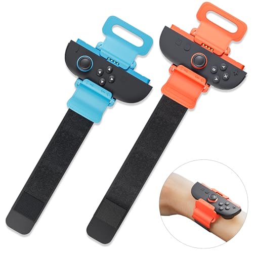 Correas elásticas ajustables para controlador Switch 2 en bailes de salón familiar