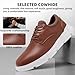 Men's Orthopedic Wide Toe Box Leather Dress Business Shoes: Casual Arch Support Therapeutic Foot Heel Pain Relief Oxfords, Comfortable Plantar Fasciitis Hammer Toes Fashion Sneakers Brown Size 13