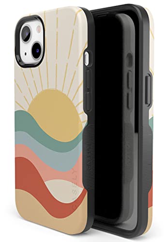 Casely Iphone 13 Case | Compatible With Magsafe | Here Comes The Sun | Cute Colorblock Sunset Case #TOP3