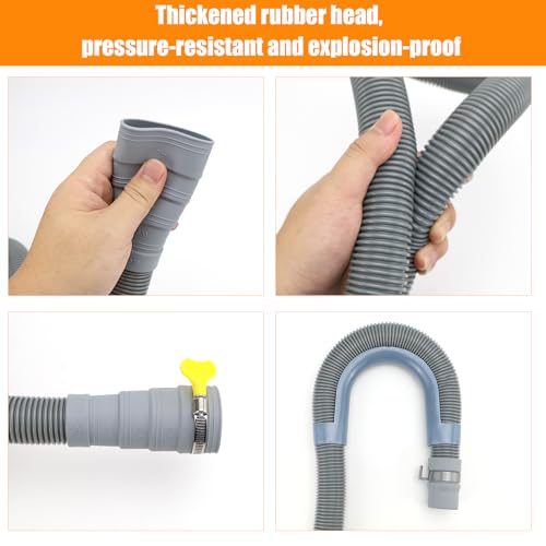 UVVRUR Wohnwagen Abwasserschlauch Wohnmobil-Abwasserschlauch-Set Zusammenklappbares Wohnwagen-Abflussrohr mit verstellbarem Adapter Wohnwagen-Zubehör für Wohnmobil, Camper & Anhänger