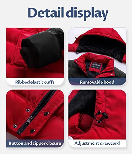 Image of Men's Puffer Jacket Waterproof Winter Parka jacket Warm Thicken Ski Coat